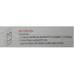 Kit 1 BIS aluminiu - canalizare aer cald
