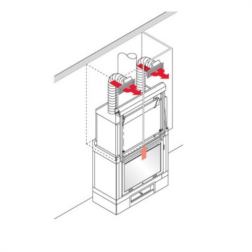 Kit 1 BIS aluminiu - canalizare aer cald