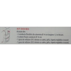 Kit 2 bis aluminiu