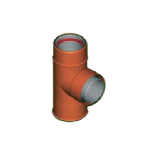 Tub T cos exterior cupru D8 cm